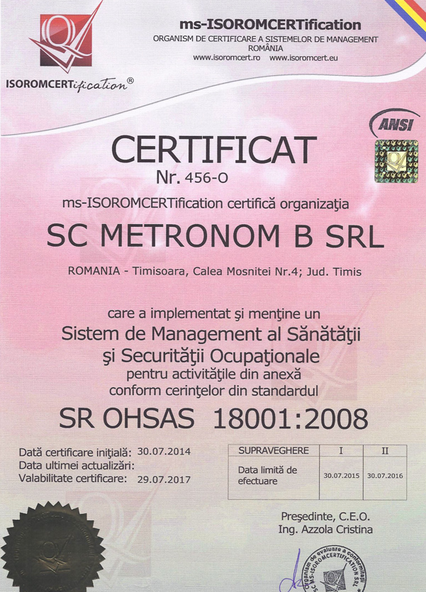 ISO 18001 (2008)